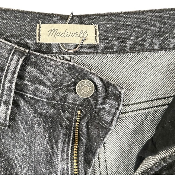 MADEWELL The Perfect Vintage High Rise Jean in Roxstone Wash Knee-Rip Edition - Picture 14 of 16